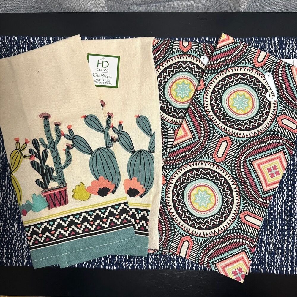 Aztec Kitchen Dish Towels Set of 4